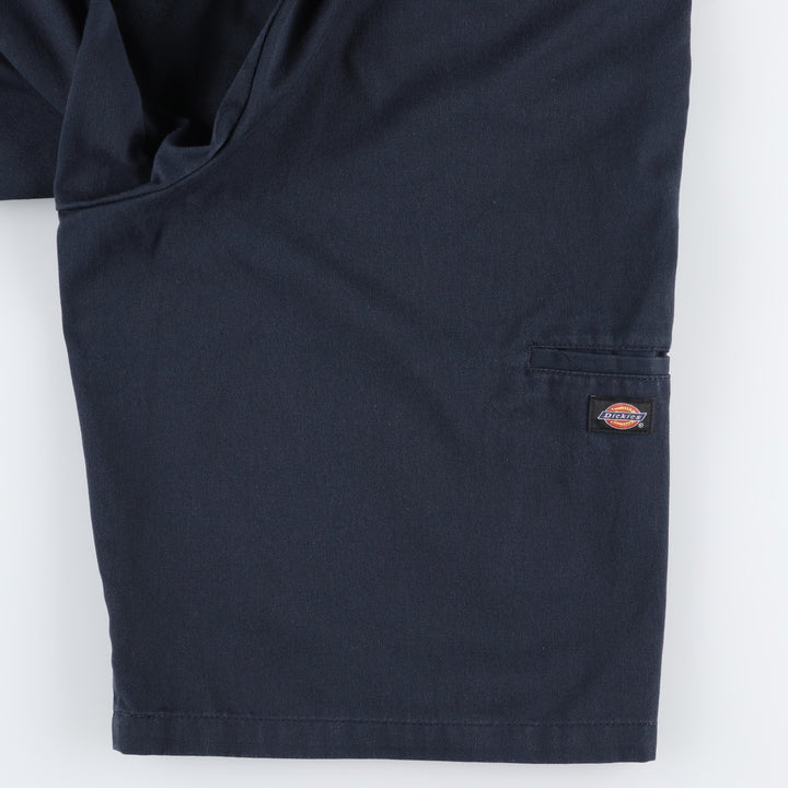 Dickies Loose Fit Work Shorts, Half Pants, Men's, W34 equivalent polyester navy blue type Vintage Second Hand