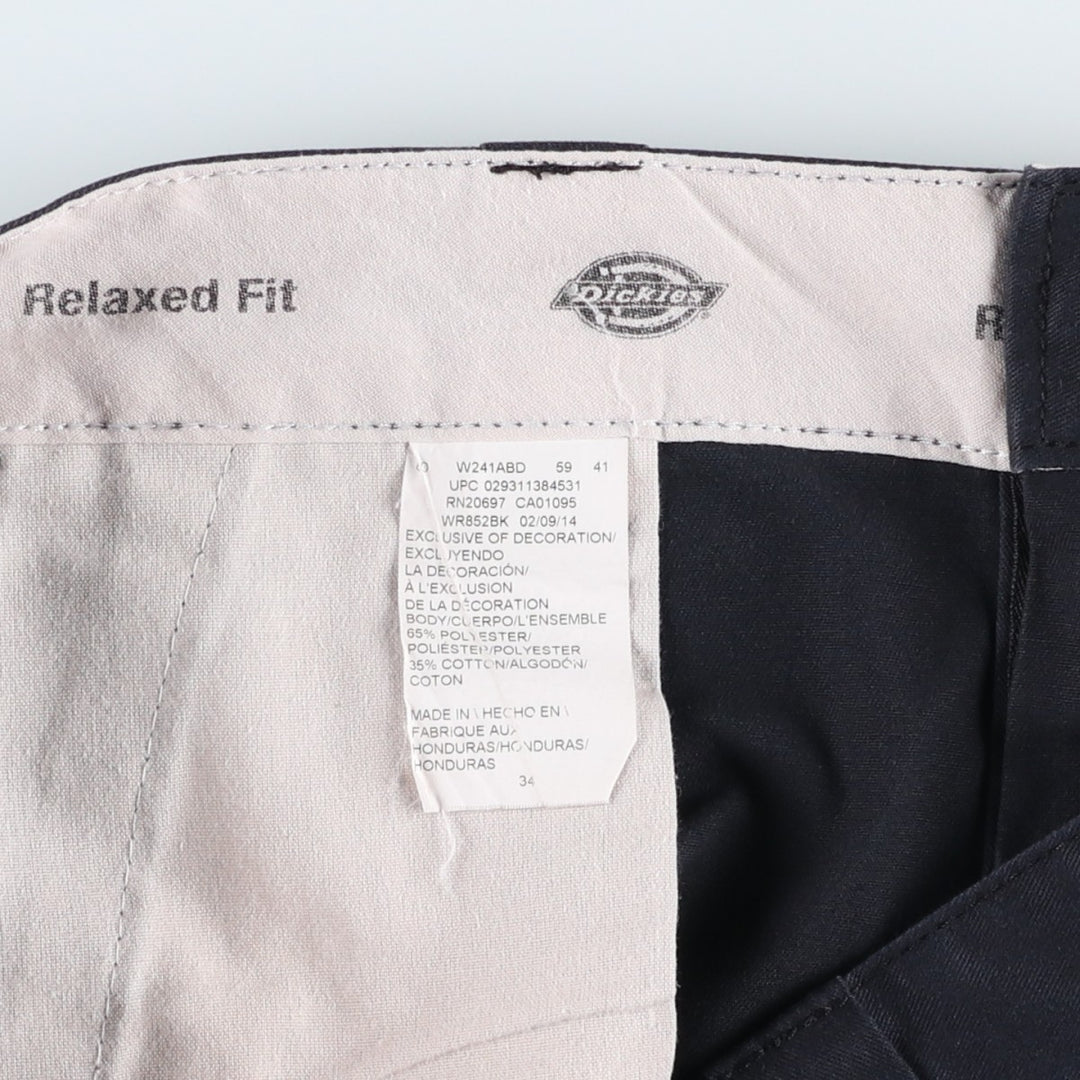 Dickies Relaxed Fit Work Shorts, Half Pants, Men's, W34 equivalent polyester black type Vintage Second Hand