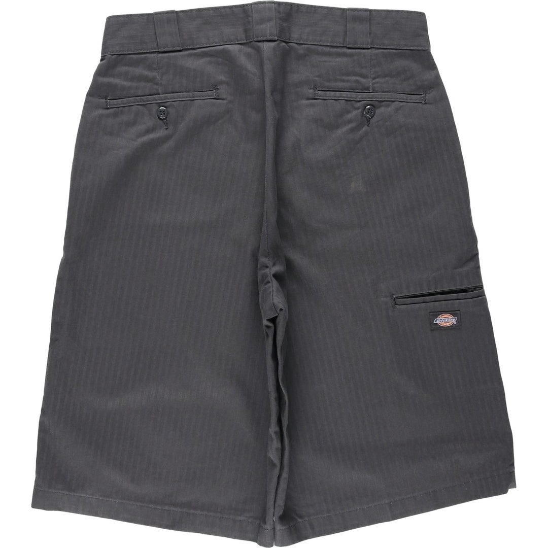 2000s- Dickies Loose Fit Stripe Pattern Work Shorts (Men's W36 equivalent) polyester gray type Vintage Second Hand