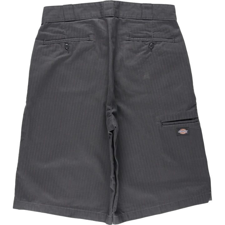 2000s- Dickies Loose Fit Stripe Pattern Work Shorts (Men's W36 equivalent) polyester gray type Vintage Second Hand