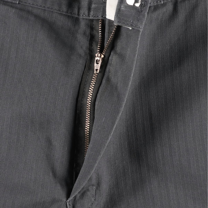 2000s- Dickies Loose Fit Stripe Pattern Work Shorts (Men's W36 equivalent) polyester gray type Vintage Second Hand