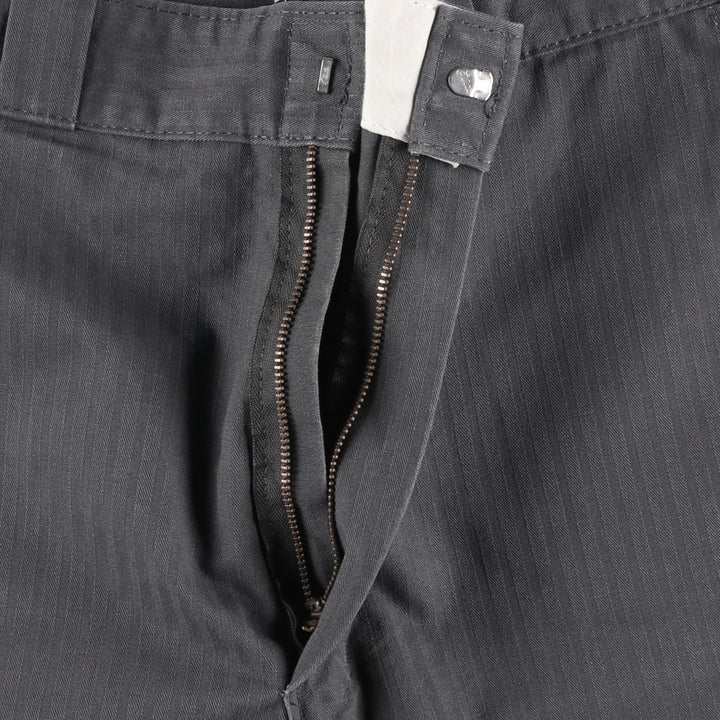 2000s- Dickies Loose Fit Stripe Pattern Work Shorts (Men's W36 equivalent) polyester gray type Vintage Second Hand