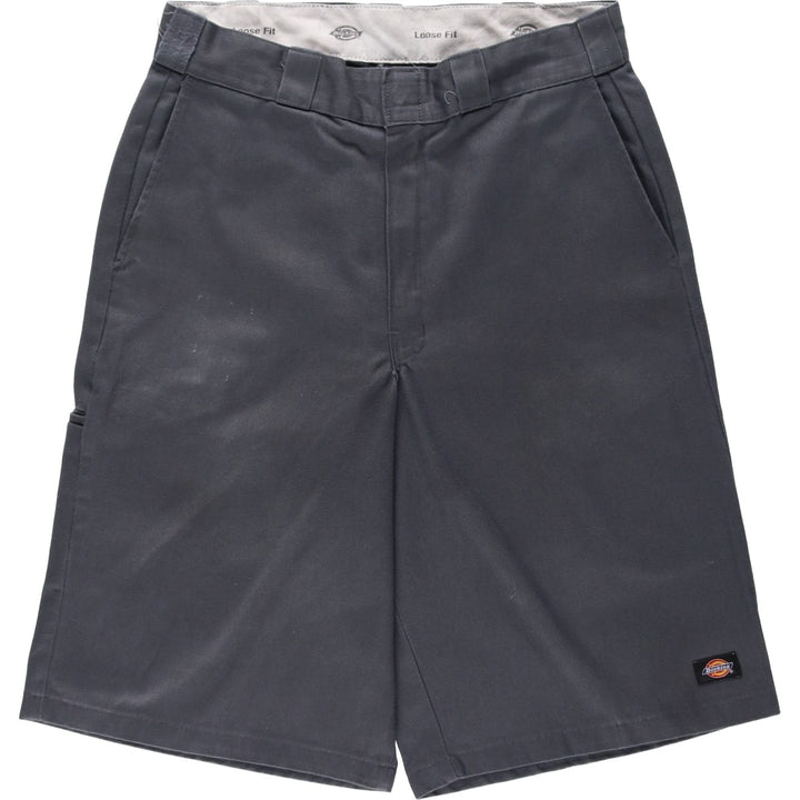Dickies Loose Fit Work Shorts, Half Pants, Men's, W32 equivalent polyester gray type Vintage Second Hand