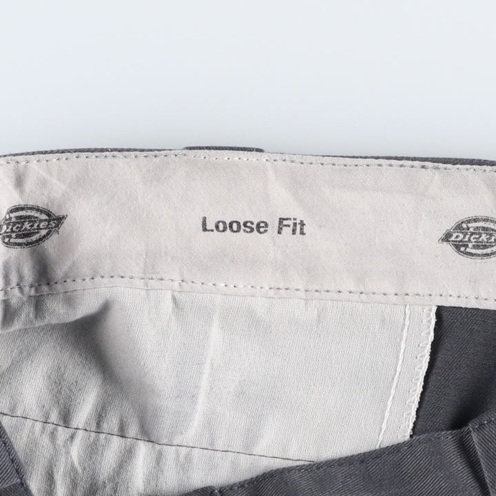 Dickies Loose Fit Work Shorts, Half Pants, Men's, W32 equivalent polyester gray type Vintage Second Hand