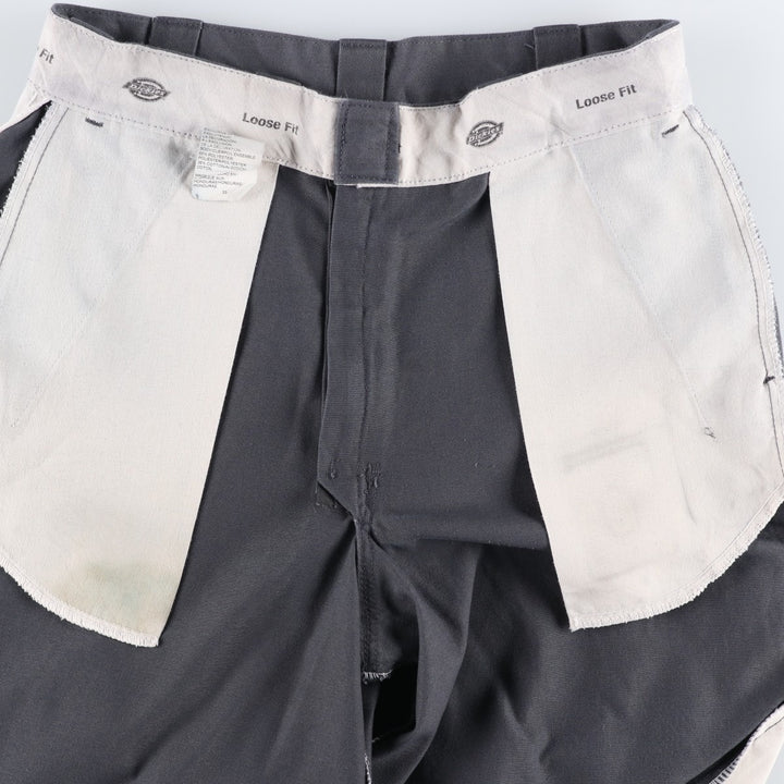 Dickies Loose Fit Work Shorts, Half Pants, Men's, W32 equivalent polyester gray type Vintage Second Hand