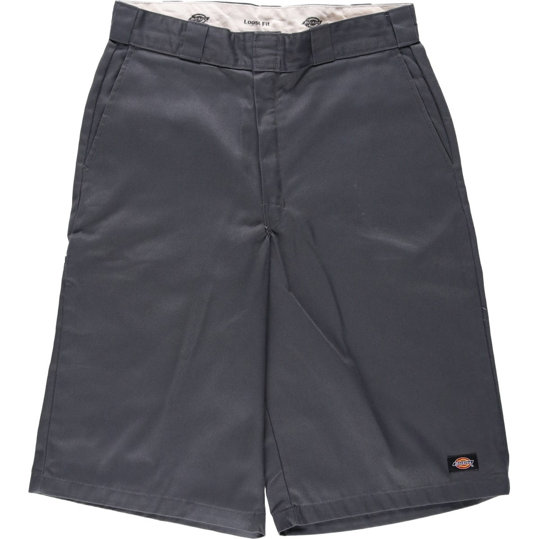 Dickies Loose Fit Work Shorts, Half Pants, Men's, W33 equivalent polyester gray type Vintage Second Hand