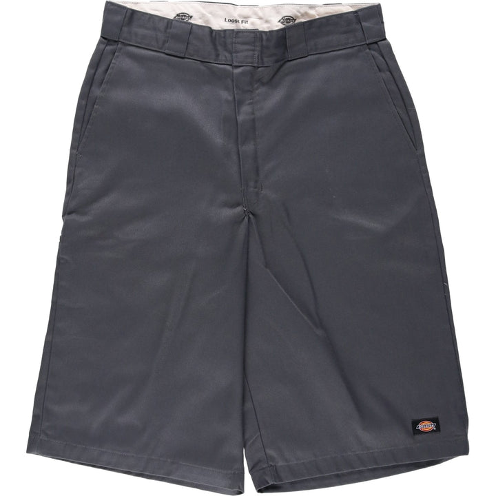 Dickies Loose Fit Work Shorts, Half Pants, Men's, W33 equivalent polyester gray type Vintage Second Hand