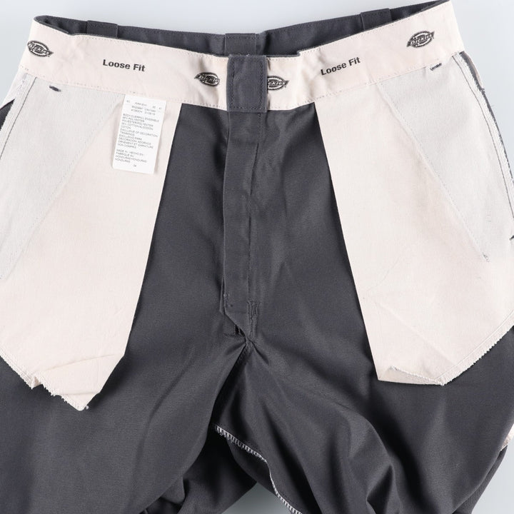 Dickies Loose Fit Work Shorts, Half Pants, Men's, W33 equivalent polyester gray type Vintage Second Hand