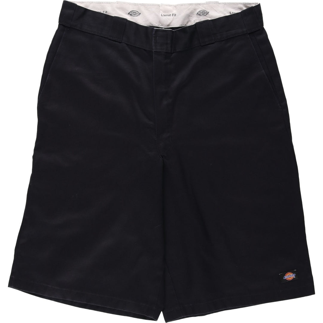 Dickies Loose Fit Work Shorts, Half Pants, Men's, W36 equivalent polyester black type Vintage Second Hand