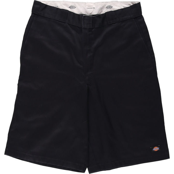 Dickies Loose Fit Work Shorts, Half Pants, Men's, W36 equivalent polyester black type Vintage Second Hand