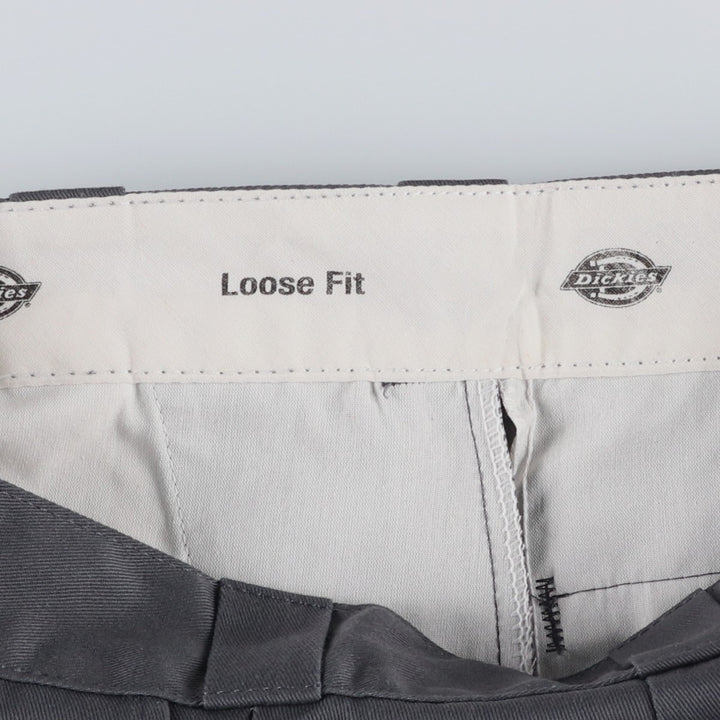 Dickies Loose Fit Work Shorts, Half Pants, Men's, W32 equivalent polyester gray type Vintage Second Hand