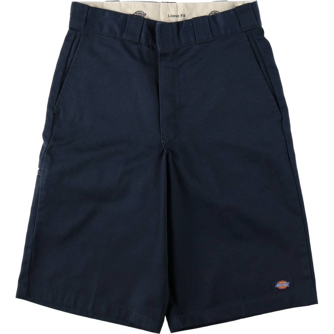 Dickies Loose Fit Work Shorts, Half Pants, Men's, W30 equivalent polyester navy blue type Vintage Second Hand
