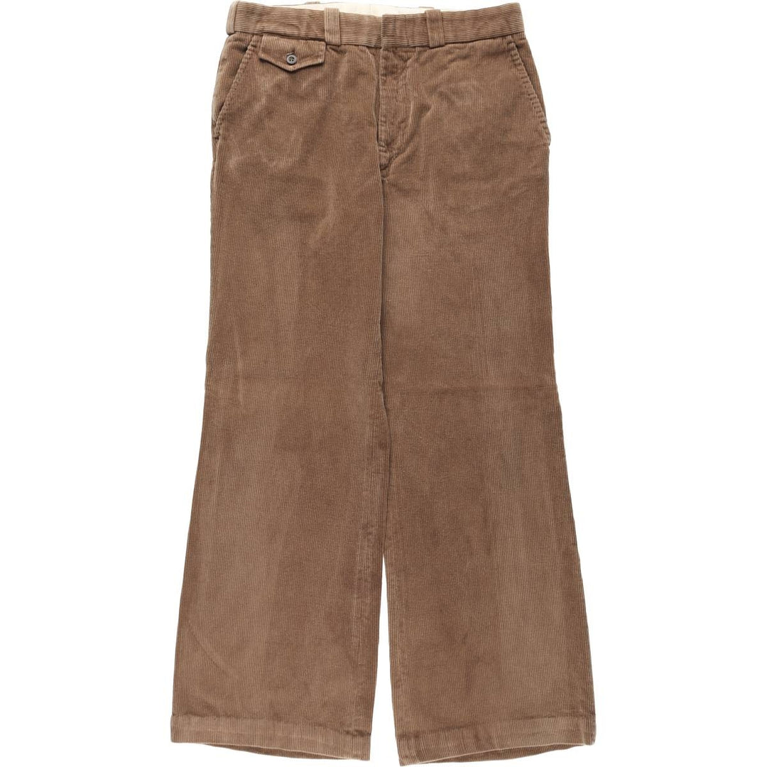 Flared corduroy pants, men's size W33 (approx.) unclear brown type Vintage Second Hand
