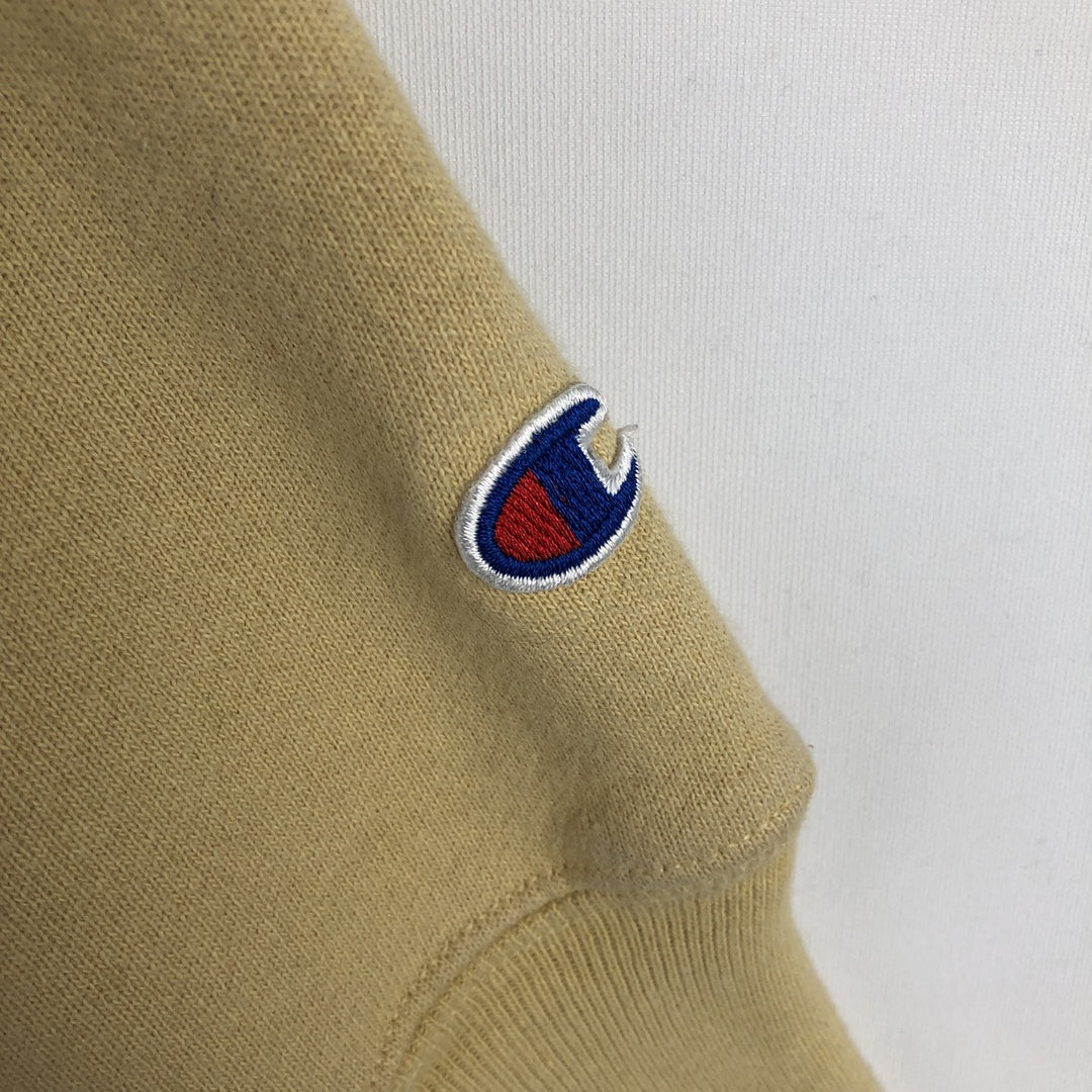 2000'S Champion Premium Reverse Weave 3-Print College Sweatshirt Pullover Hoodie, Men's XXL equivalent. cotton yellow type Vintage Second Hand