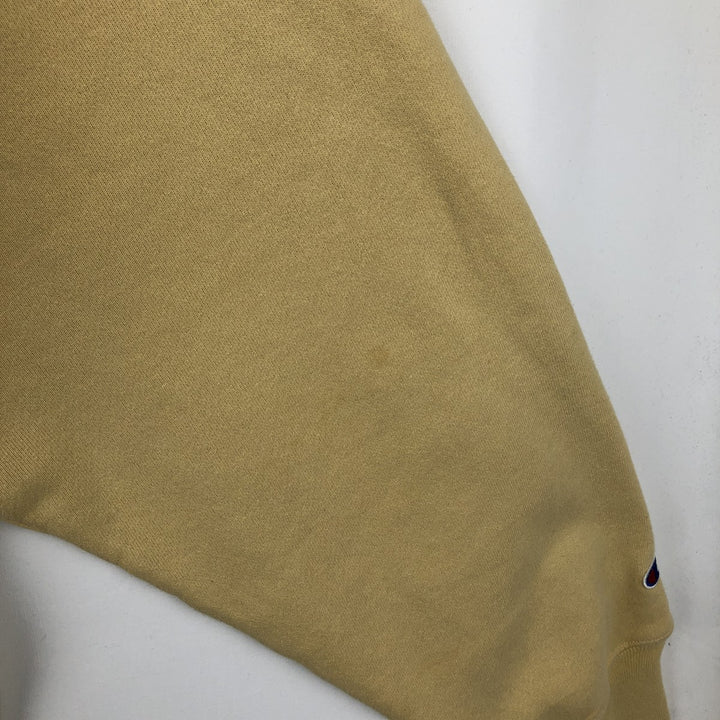 2000'S Champion Premium Reverse Weave 3-Print College Sweatshirt Pullover Hoodie, Men's XXL equivalent. cotton yellow type Vintage Second Hand