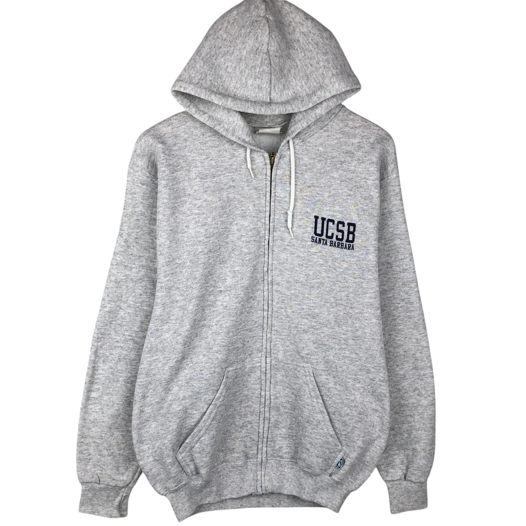 90'S DISCUS ATHLETIC Full-Zip Sweatshirt Hoodie, Men's Size M (Equivalent), Vintage cotton gray type Vintage Second Hand