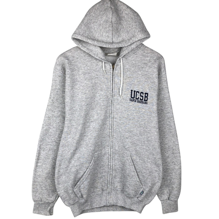 90'S DISCUS ATHLETIC Full-Zip Sweatshirt Hoodie, Men's Size M (Equivalent), Vintage cotton gray type Vintage Second Hand