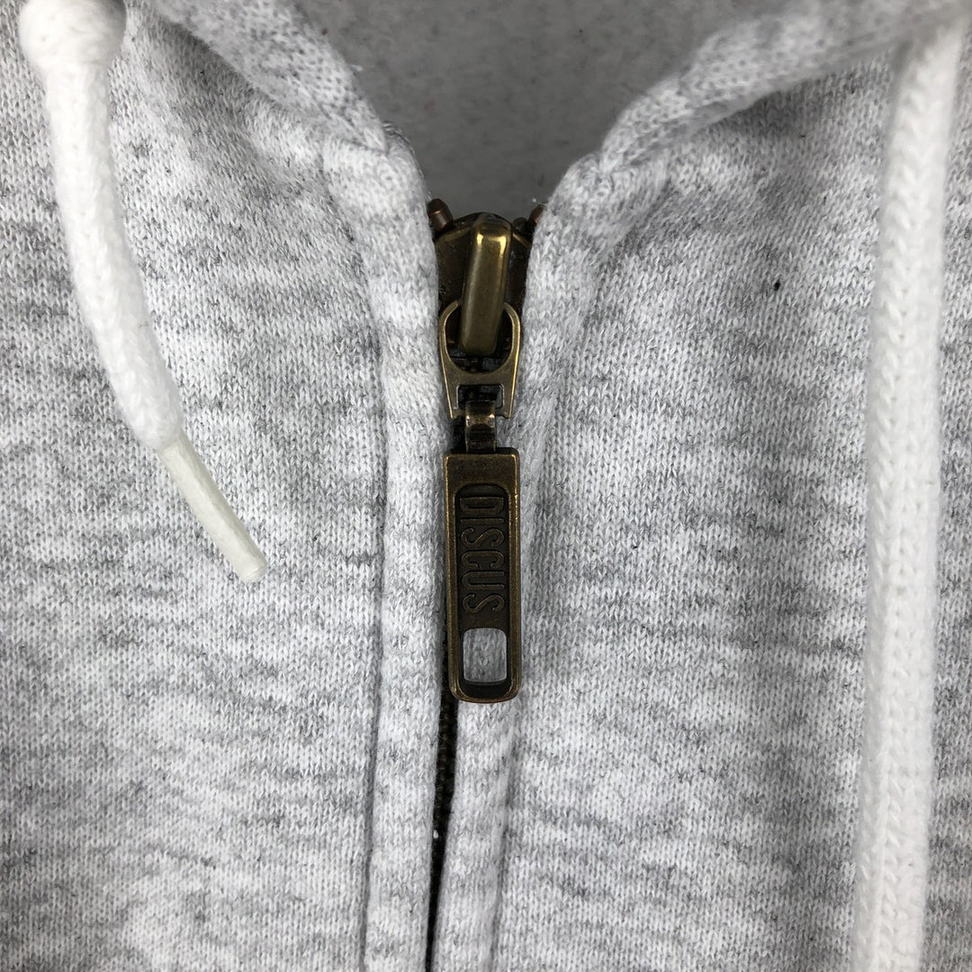 90'S DISCUS ATHLETIC Full-Zip Sweatshirt Hoodie, Men's Size M (Equivalent), Vintage cotton gray type Vintage Second Hand
