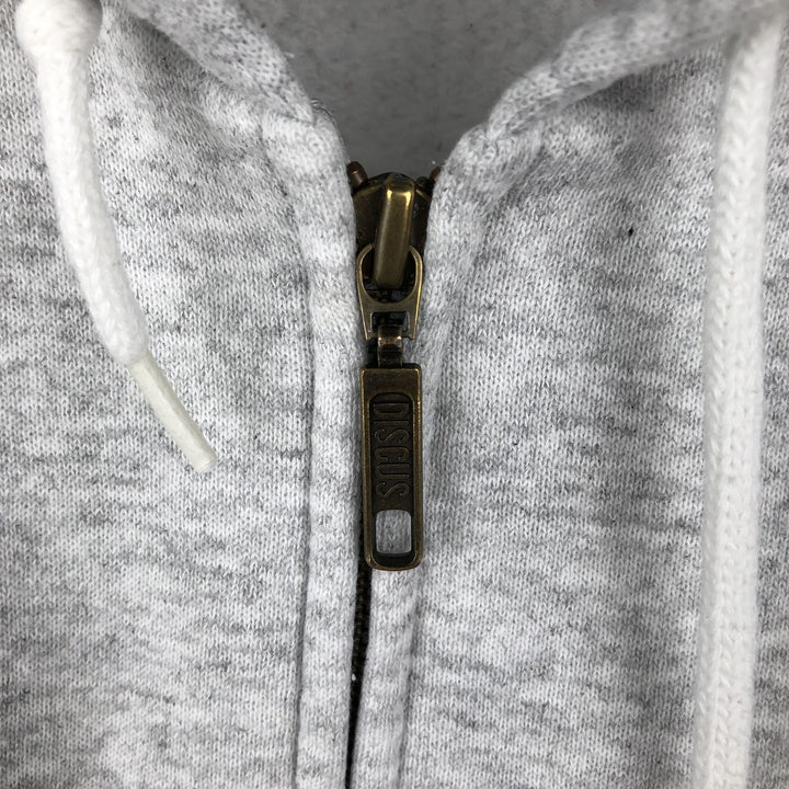 90'S DISCUS ATHLETIC Full-Zip Sweatshirt Hoodie, Men's Size M (Equivalent), Vintage cotton gray type Vintage Second Hand