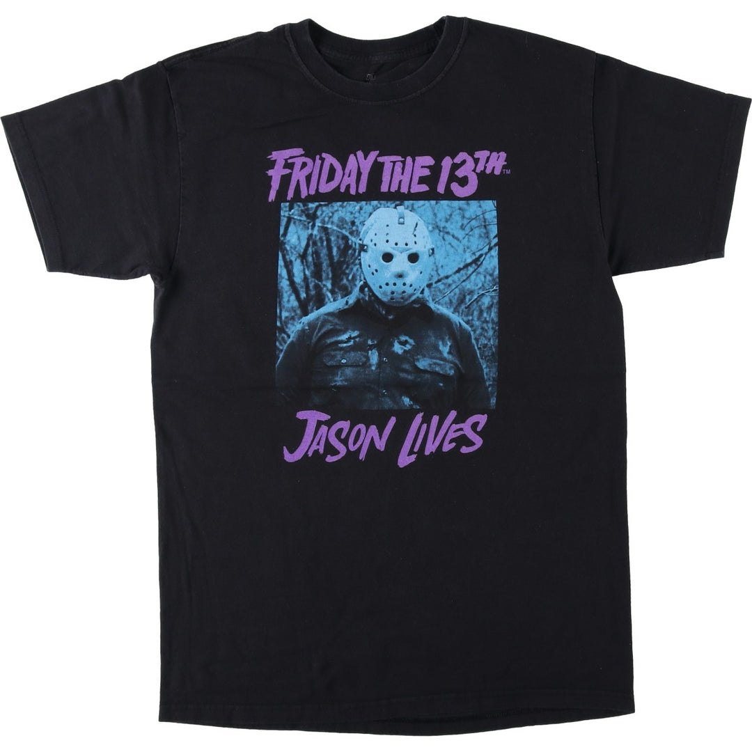 Friday the 13th Movie T-shirt, Men's M size cotton black type Vintage Second Hand