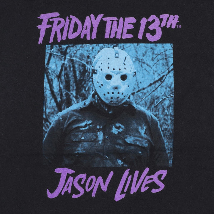 Friday the 13th Movie T-shirt, Men's M size cotton black type Vintage Second Hand