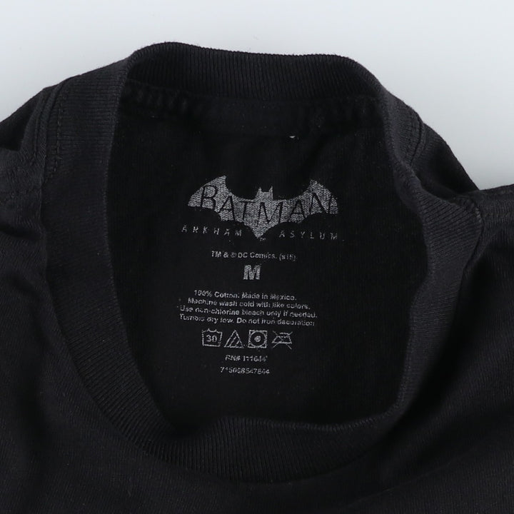 BATMAN Batman Joker Movie T-shirt Men's M size cotton black type Vintage Second Hand