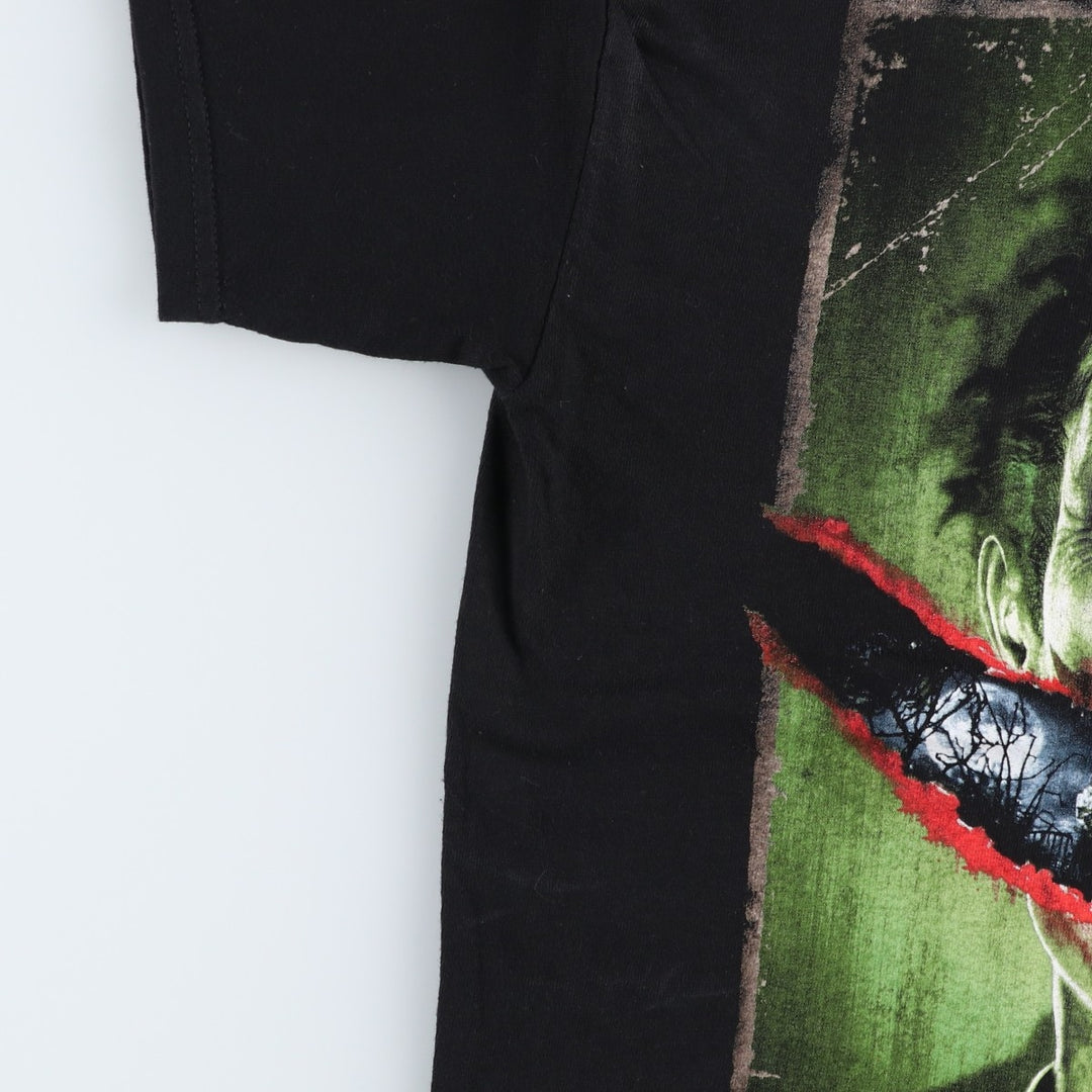 BATMAN Batman Joker Movie T-shirt Men's M size cotton black type Vintage Second Hand