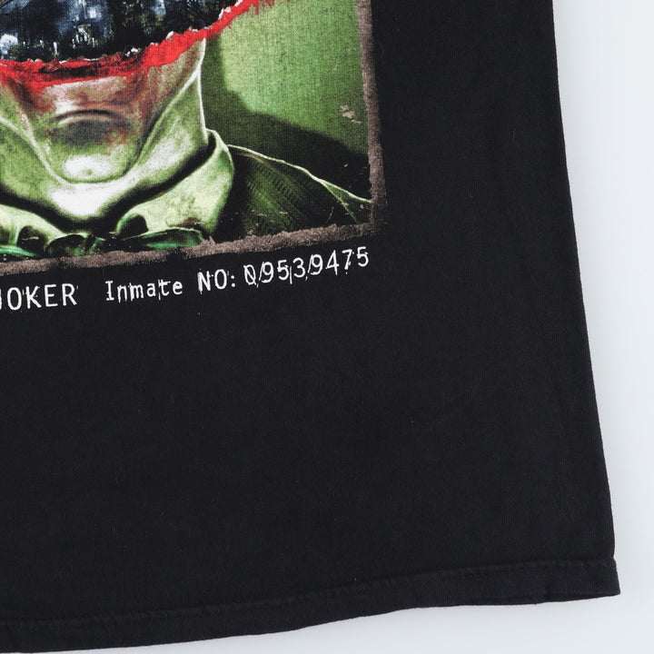 BATMAN Batman Joker Movie T-shirt Men's M size cotton black type Vintage Second Hand