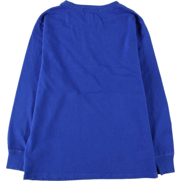 Ralph Lauren POLO RALPH LAUREN long-sleeved T-shirt, women's size S cotton blue type Vintage Second Hand