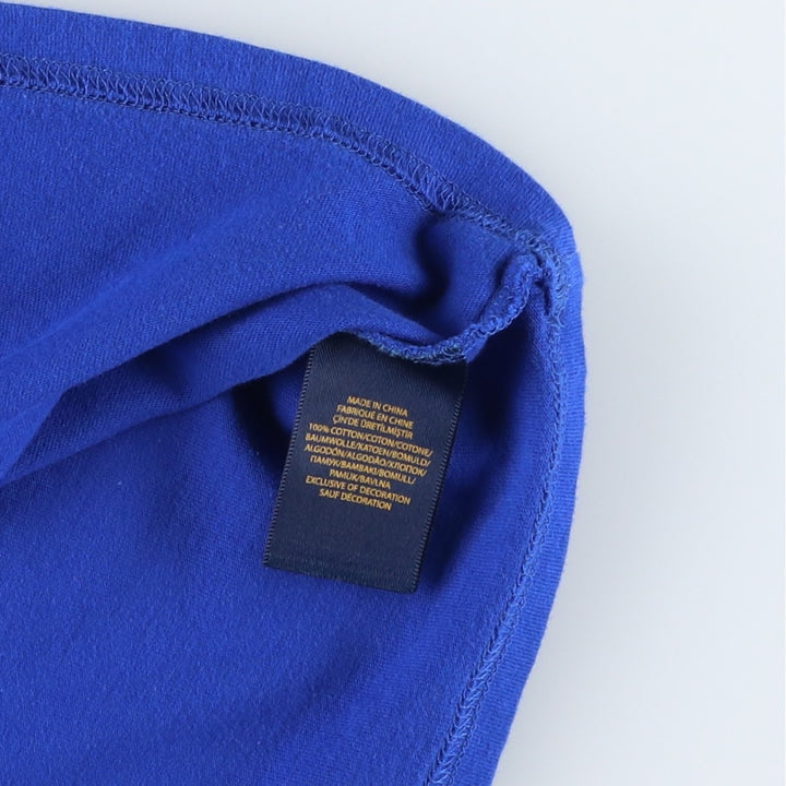 Ralph Lauren POLO RALPH LAUREN long-sleeved T-shirt, women's size S cotton blue type Vintage Second Hand
