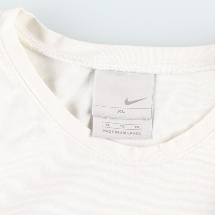 2000'S Nike Long-Sleeve T-Shirt (Women's Size XL) cotton white type Vintage Second Hand