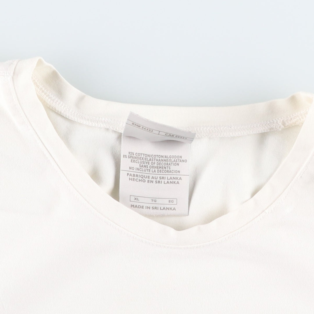 2000'S Nike Long-Sleeve T-Shirt (Women's Size XL) cotton white type Vintage Second Hand