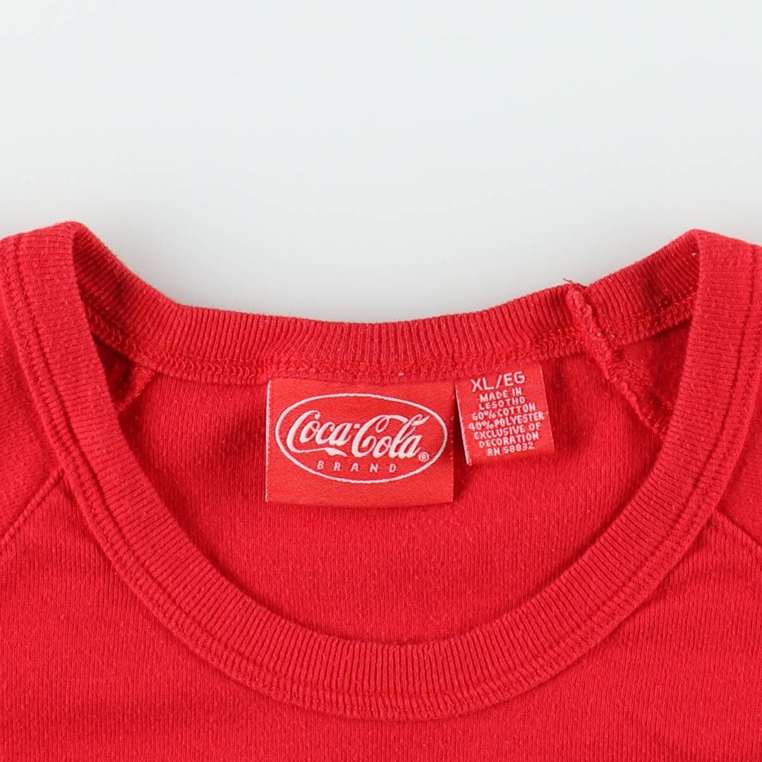 COCA-COLA Advertising Tank Top, Women's Size XL (approx.) cotton red type Vintage Second Hand