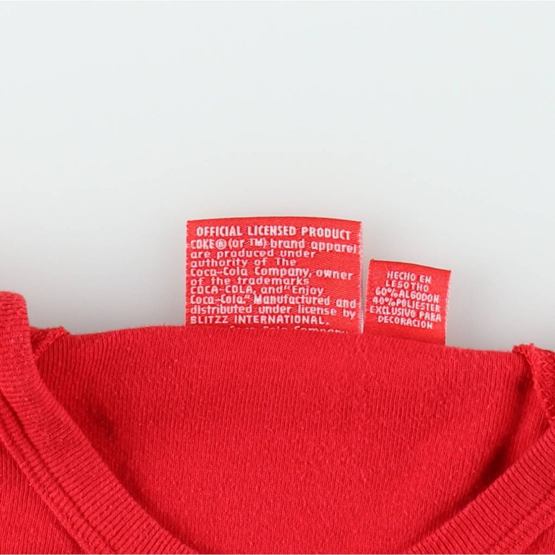 COCA-COLA Advertising Tank Top, Women's Size XL (approx.) cotton red type Vintage Second Hand