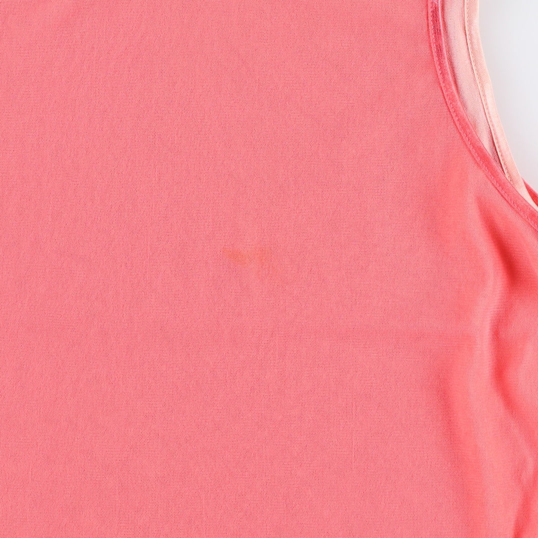 NU and CO Cropped Layered Mesh Tank Top (Women's Size XS) unclear pink type Vintage Second Hand