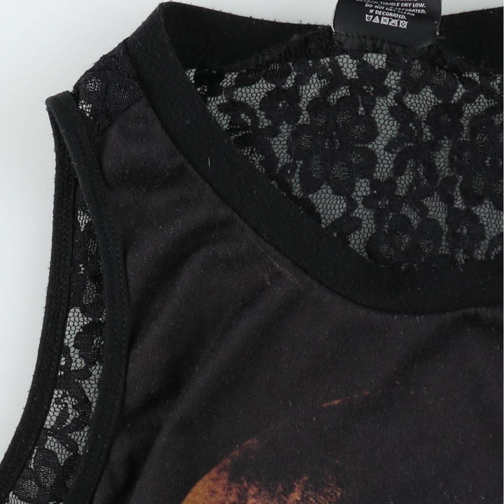 2pac Large Print Tank Top, Women's Size L (approx.) polyester black type Vintage Second Hand