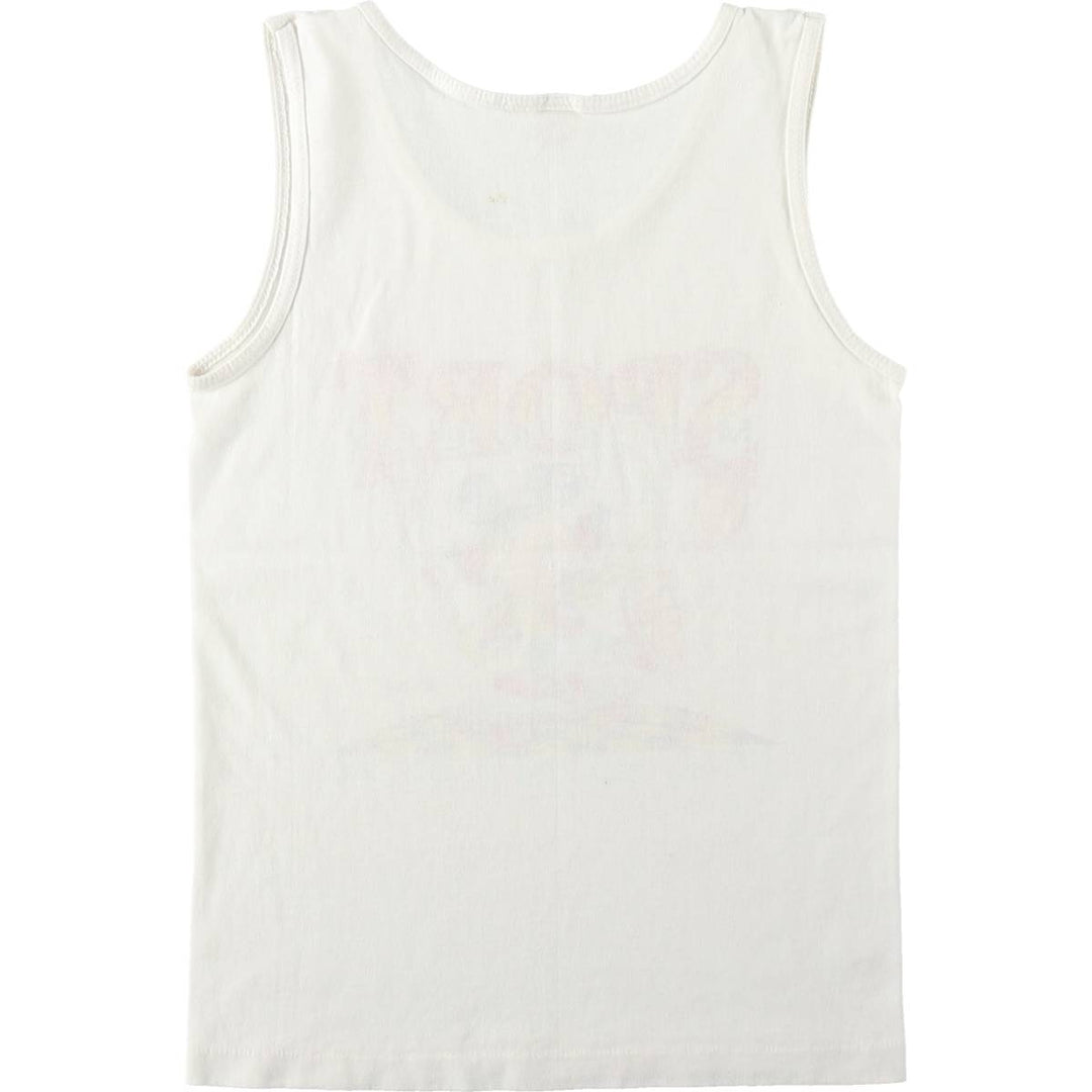 70s-80'S Velva Sheen Mickey Mouse Character Tank Top, Made in USA, Women's Size S (approx.), Vintage cotton white type Vintage Second Hand