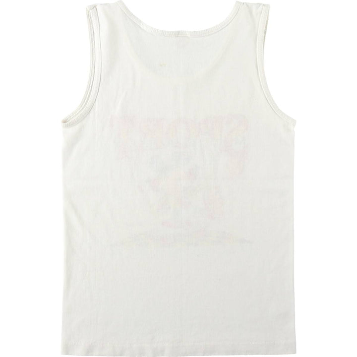 70s-80'S Velva Sheen Mickey Mouse Character Tank Top, Made in USA, Women's Size S (approx.), Vintage cotton white type Vintage Second Hand