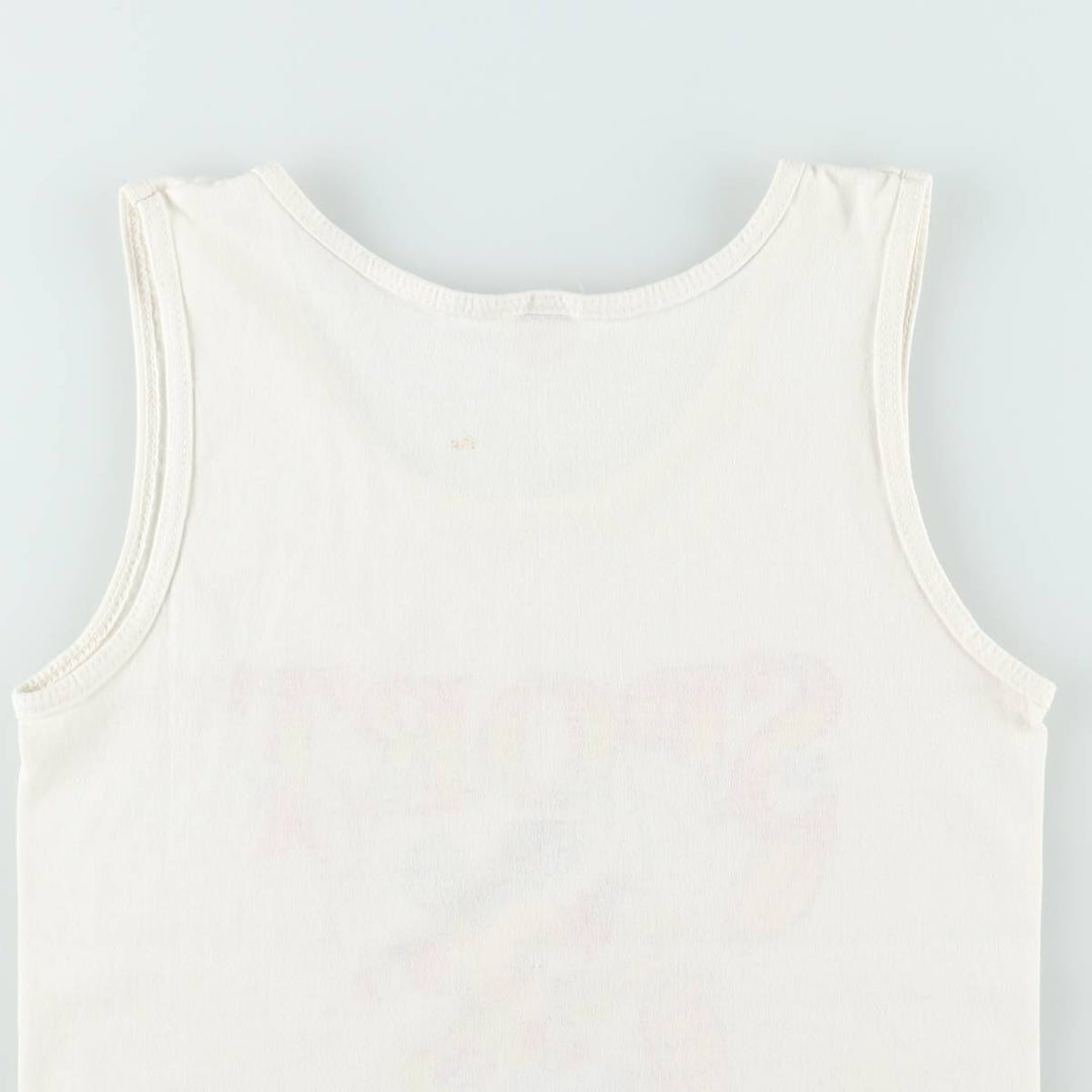 70s-80'S Velva Sheen Mickey Mouse Character Tank Top, Made in USA, Women's Size S (approx.), Vintage cotton white type Vintage Second Hand