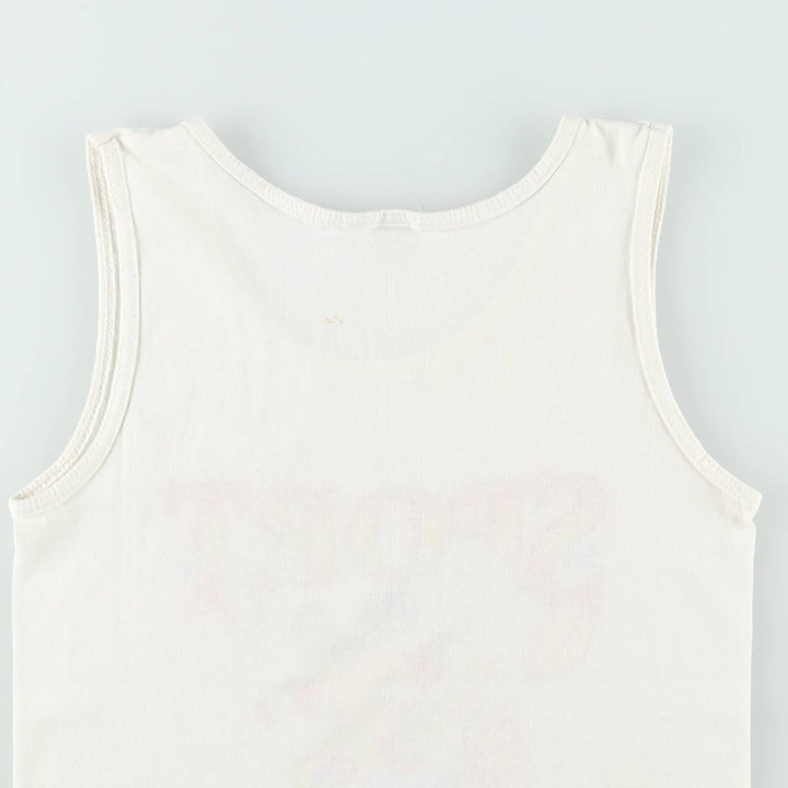 70s-80'S Velva Sheen Mickey Mouse Character Tank Top, Made in USA, Women's Size S (approx.), Vintage cotton white type Vintage Second Hand