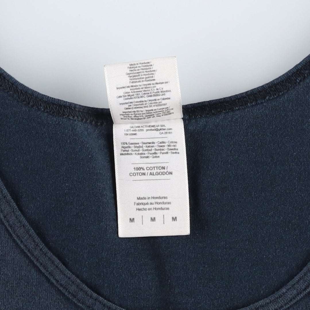 Gildan Prince Tank Top, Women's Size M (approx.) cotton black type Vintage Second Hand