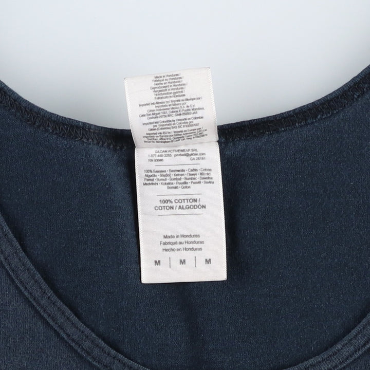 Gildan Prince Tank Top, Women's Size M (approx.) cotton black type Vintage Second Hand
