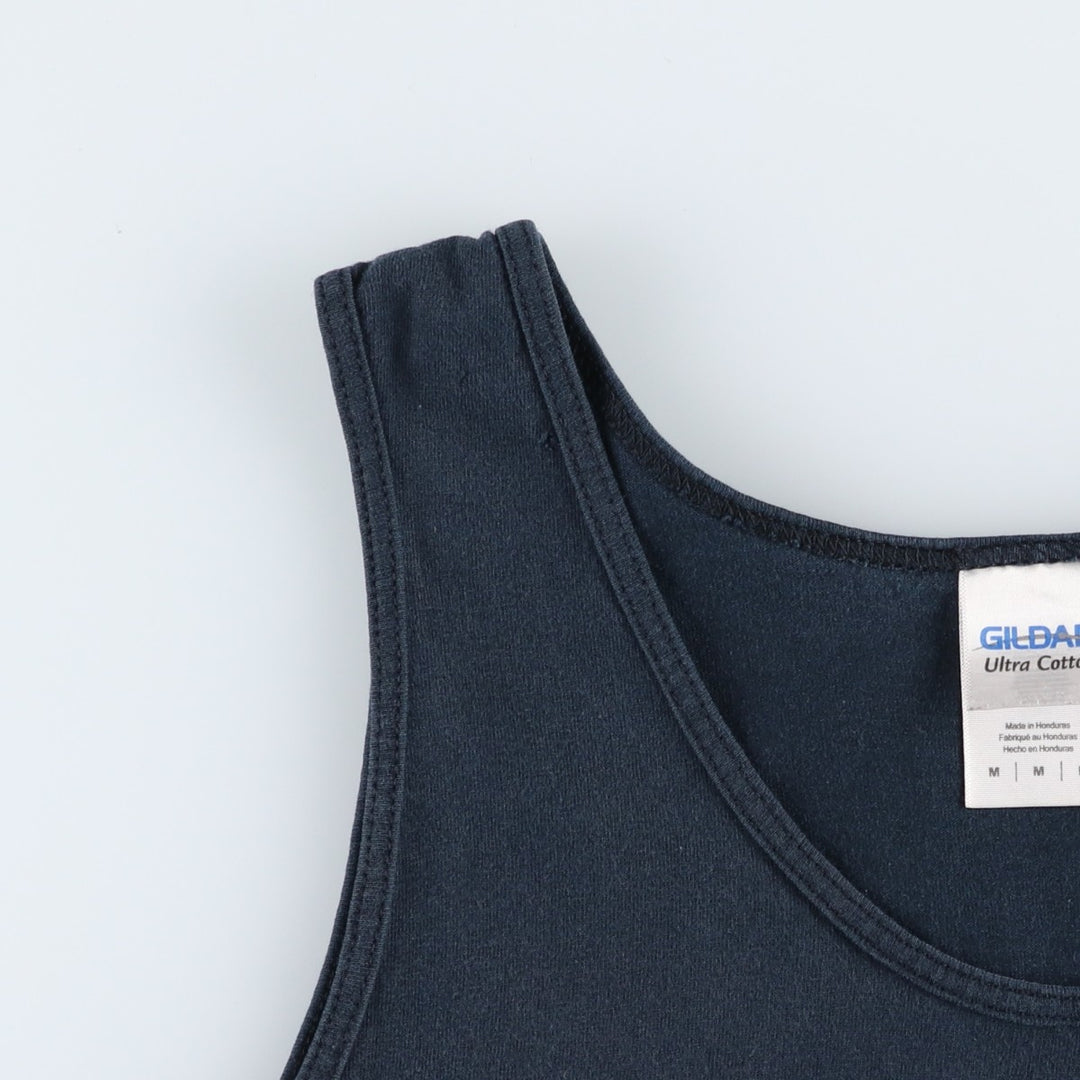 Gildan Prince Tank Top, Women's Size M (approx.) cotton black type Vintage Second Hand