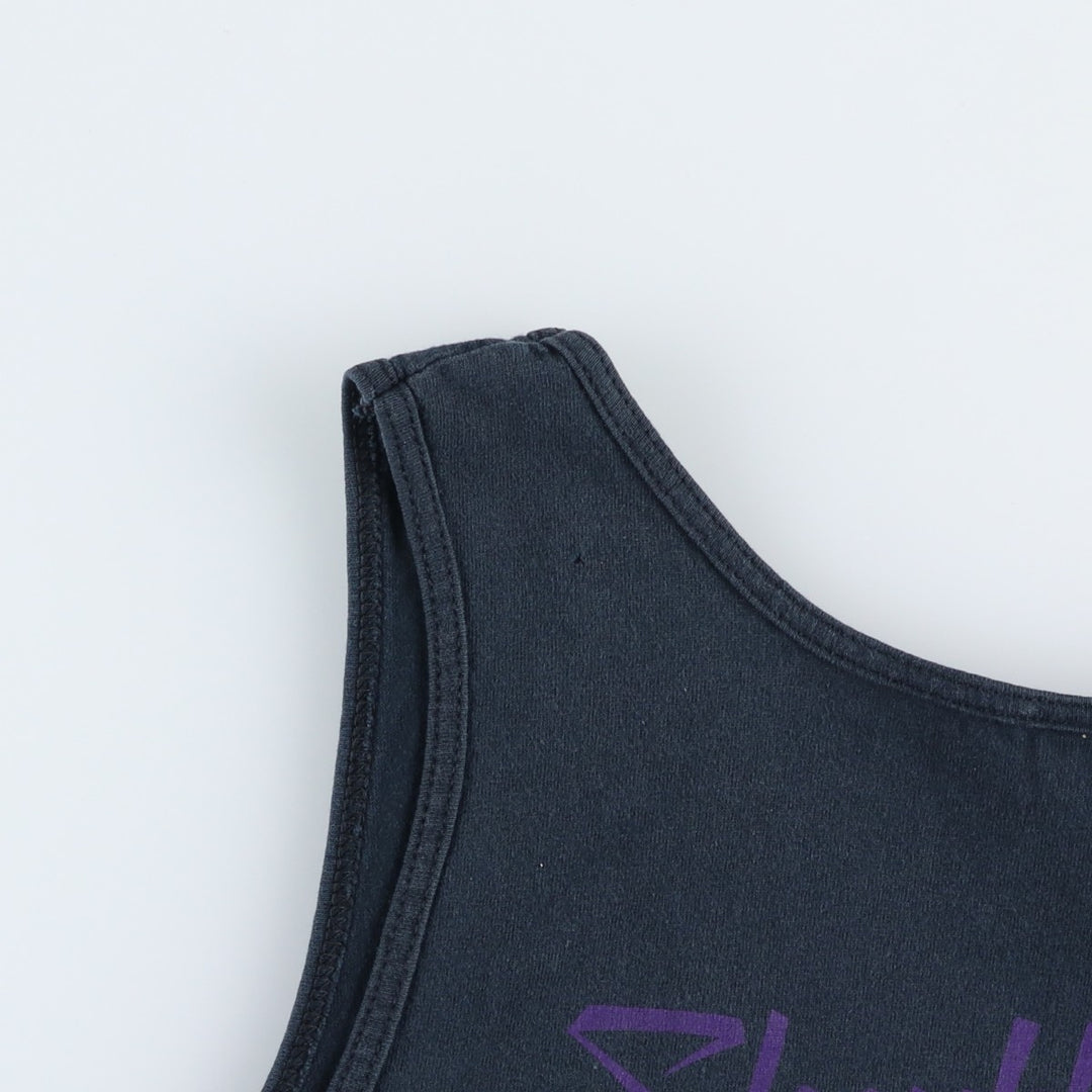 Gildan Prince Tank Top, Women's Size M (approx.) cotton black type Vintage Second Hand