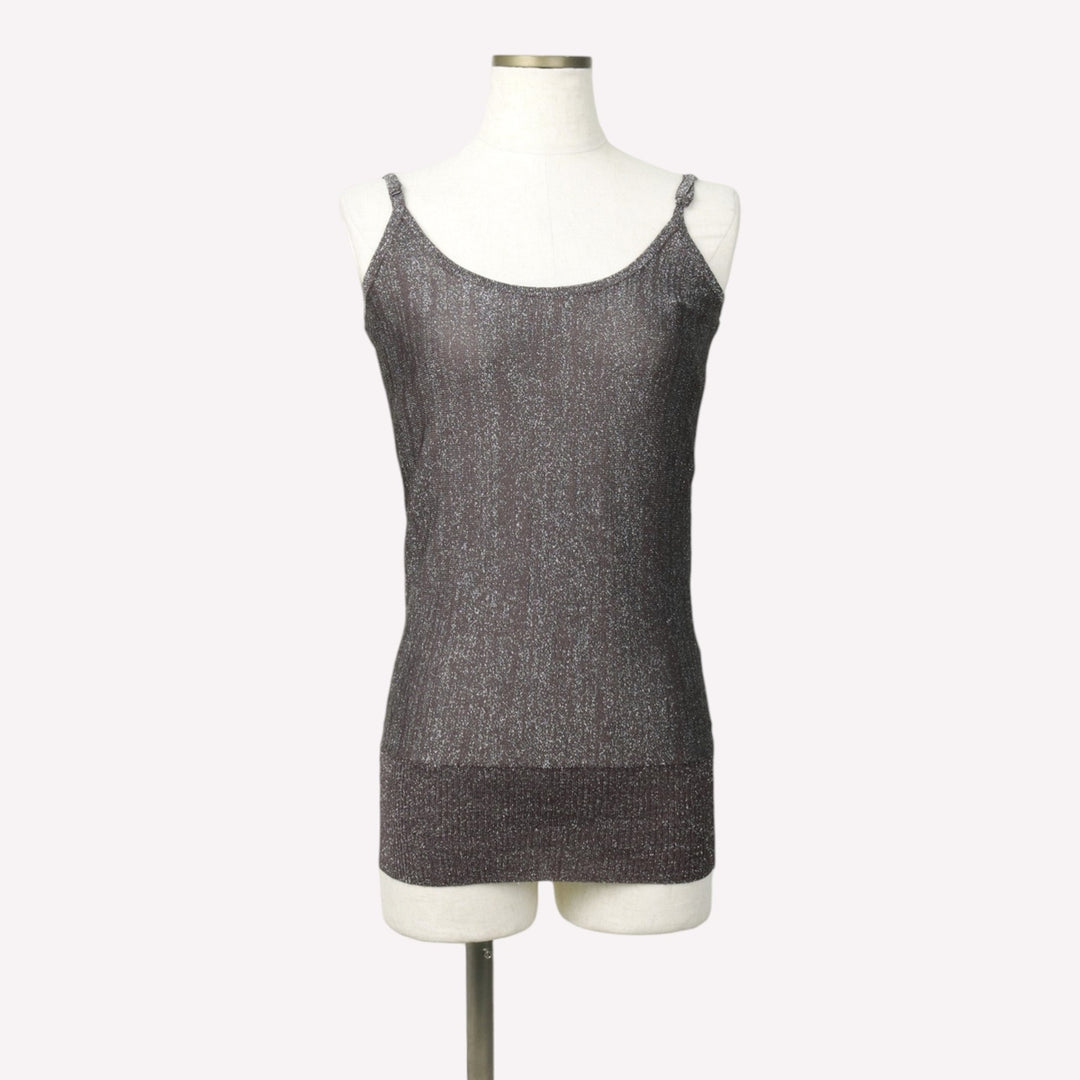 bebe camisole, women's size XS Rayon Silver type Vintage Second Hand