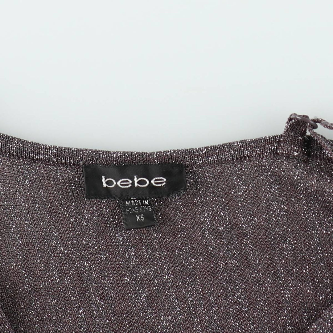 bebe camisole, women's size XS Rayon Silver type Vintage Second Hand