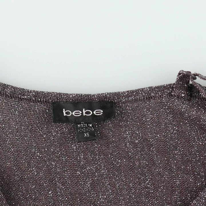 bebe camisole, women's size XS Rayon Silver type Vintage Second Hand