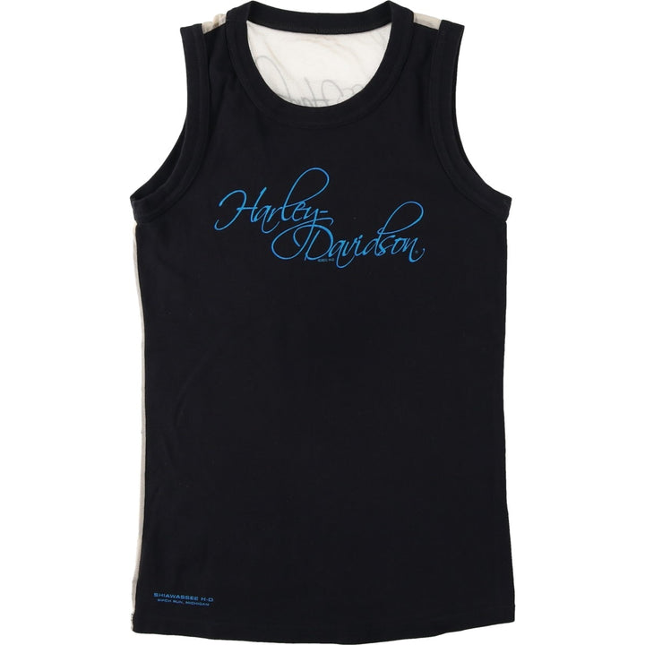 Harley-Davidson Motorcycle Tank Top, Women's Size S (equivalent) unclear black type Vintage Second Hand
