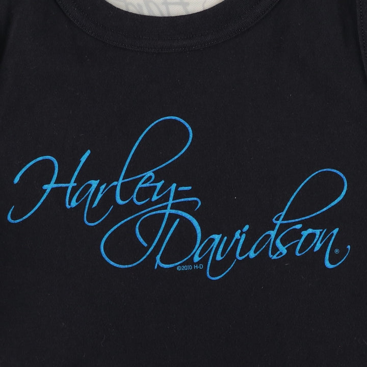 Harley-Davidson Motorcycle Tank Top, Women's Size S (equivalent) unclear black type Vintage Second Hand