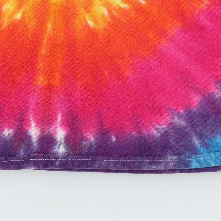 GRATEFUL DEAD Tie-Dye Pattern Cut-Off Tank Top (Women's Size XL) unclear yellow type Vintage Second Hand